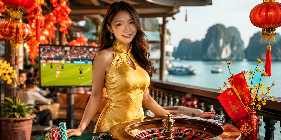 Người phụ nữ mặc áo dài tham gia trò chơi roulette tại Hà Nội